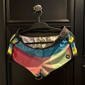 Multi patch Hurley swim shorts